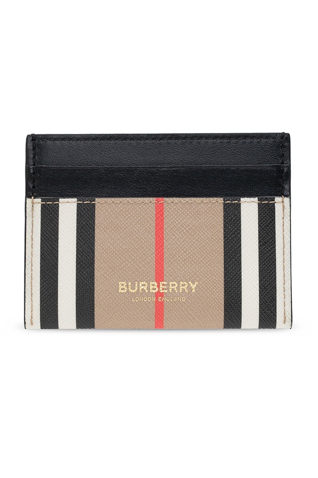 burberry bleu Card case with logo